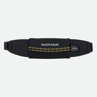 color:Black/High Vis Yellow||view:SKU Image Primary||seo:Nathan Laser Light 5K Belt RX - Black/High Vis Yellow - Front of Belt