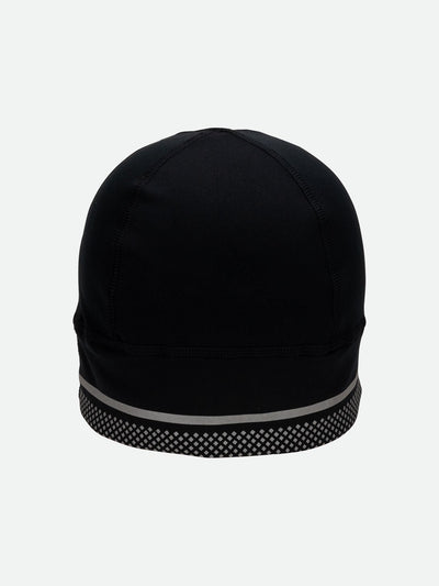 Nathan HyperNight Reflective Safety Beanie - Black - Back View