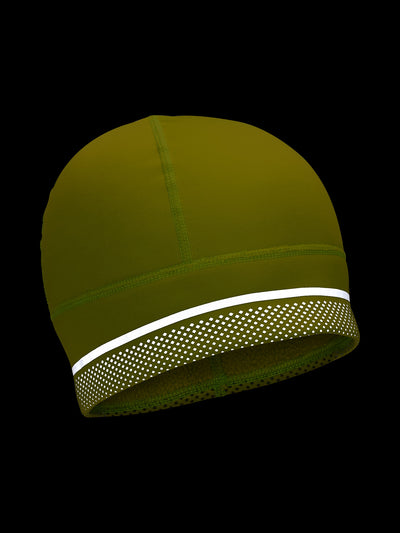 Nathan HyperNight Reflective Safety Beanie - Hi Vis Yellow - Reflective Detail View