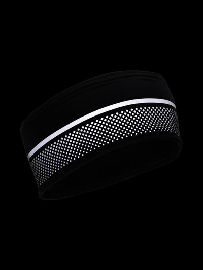 Nathan HyperNight Reflective Safety Headband - Black - Reflective Detail View