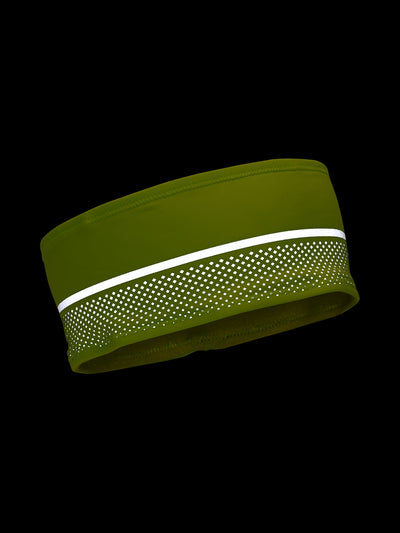 Nathan HyperNight Reflective Safety Headband - Hi Vis Yellow - Reflective Detail View