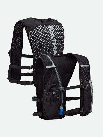 Nathan Hypernight QuickStart 2.0 4 Liter Hydration Pack - Black - Front and Back View
