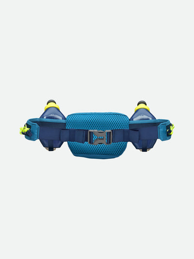 color:Deep Blue/Safety Yellow||seo:Nathan TrailMix Plus Hydration Belt 3.0 - Deep Blue/Safety Yellow - Front of Belt