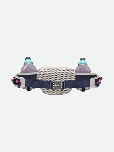 color:Vapor Grey/Magenta||seo:Nathan TrailMix Plus Insulated Hydration Belt 3.0 - Vapor Grey/Magenta - Front of Belt