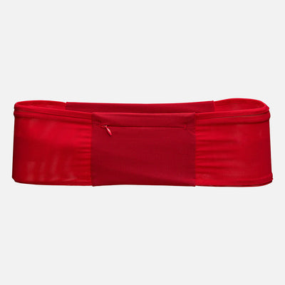 color:Ribbon Red/Reflective Silver||seo: Nathan Zipster Max Training Waist Belt - Ribbon Red/Reflective Silver - Back of Belt
