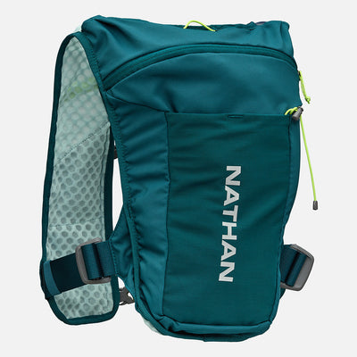 color:Deep Teal/Reflective Silver||view:sku image primary||seo:Nathan QuickStart 3.0 4 Liter Hydration Pack - Deep Teal/Reflective Silver - Back View
