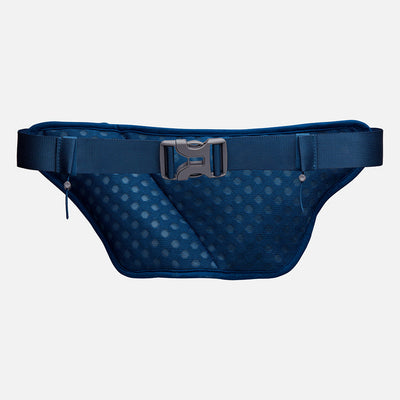color:Sailor Blue/Reflective Silver||view:sku image back||seo:Nathan Pinnacle FeatherLite Unisex Hydration Waist Belt - Sailor Blue/Reflective Silver - Back View