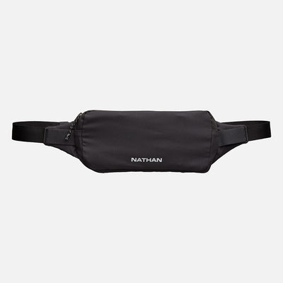 color:Black/Reflective Silver||view:sku image primary||seo:Nathan Marathon Waist Pack 3.0 - Black/Reflective Silver - Back of Pack
