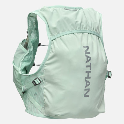 color:Surf Spray/Reflective Silver||view:SKU Image Primary||seo:Nathan Pinnacle Breeze 4 Liter Women's Hydration Race Vest - Surf Spray/Reflective Silver - Back of Pack