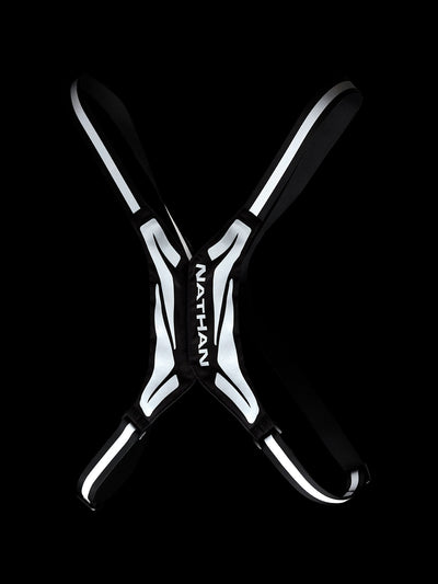 Nathan Hypernight Reflective Vest Lite – Black – Back Reflective View