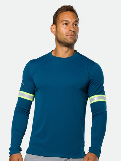 Nathan Hypernight Reflective Straps – Safety Yellow – On Model – Front View