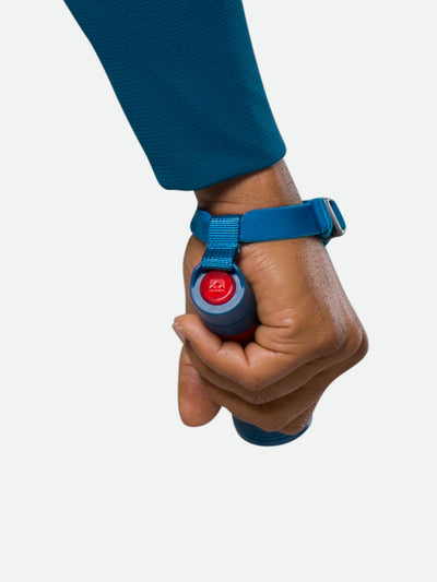 Nathan Polaris 400RX Runner’s Hand Torch – Deep Blue – On Model – Back View