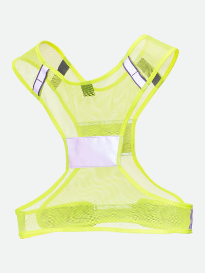 color:Safety Yellow||seo:Nathan Streak Reflective Vest - BackView