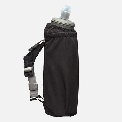 color:Black/Reflective Silver||seo:Nathan Pinnacle Soft 18oz Flask Insulated Handheld  - Black/Reflective Silver - Side View
