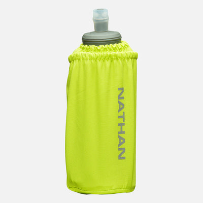 color:Finish Lime/Reflective Silver||view:sku image primary||seo:Nathan Pinnacle Soft 18oz Flask Insulated Handheld - Finish Lime/Reflective Silver - Front Hero View