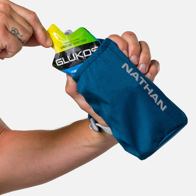 color:Sailor Blue/Reflective Silver||seo:Nathan Pinnacle Soft 18oz Flask Insulated Handheld - Sailor Blue/Reflective Silver - Model Pulling Glukos Energy Liquid Gel (Lemon Lime Flavor ) from Pouch