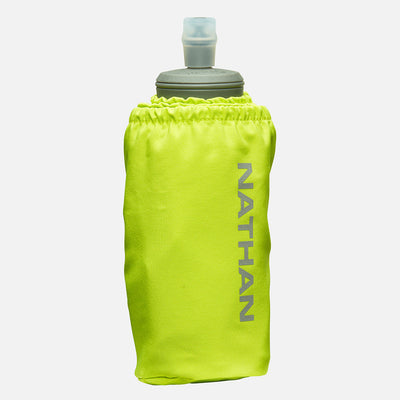 color:Finish Lime/Reflective Silver||view:sku image primary||seo:Nathan Pinnacle Soft 18oz Flask Handheld  - Finish Lime/Reflective Silver - Front Hero View