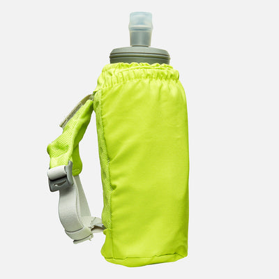 color:Finish Lime/Reflective Silver||seo:Nathan Pinnacle Soft 18oz Flask Handheld  - Finish Lime/Reflective Silver - Side View