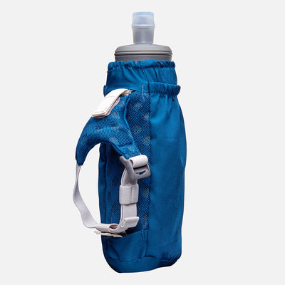 color:Sailor Blue/Reflective Silver||view:sku image back||seo:Nathan Pinnacle Soft 14oz Flask Handheld - Sailor Blue/Reflective Silver - Back View