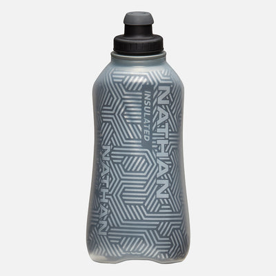 color:Black/Reflective Silver||seo:Nathan SpeedDraw 2 Insulated 18oz Handheld Flask - Black/Reflective Silver - 18oz Insulated Flask Bottle
