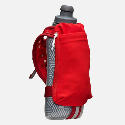 color:Ribbon Red/Reflective Silver||view:sku image primary||seo:Nathan SpeedDraw 2 Insulated 18oz Handheld Flask - Ribbon Red/Reflective Silver - Front Hero View