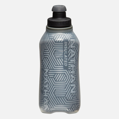 color:Black/Reflective Silver||seo:Nathan SpeedDraw 2 Insulated 12oz Handheld Flask - Black/Reflective Silver - 12oz Insulated Flask Bottle