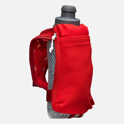 color:Ribbon Red/Reflective Silver||view:sku image primary||seo:Nathan SpeedDraw 2 Insulated 12oz Handheld Flask - Ribbon Red/Reflective Silver - Front Hero View