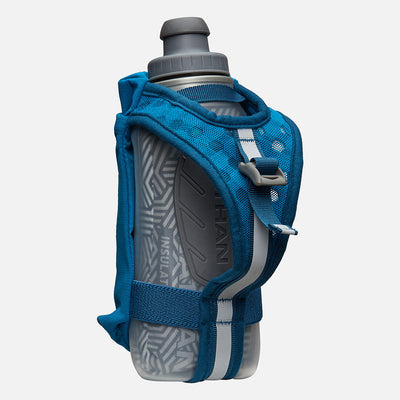 color:Deep Blue/Reflective Silver||view:sku image back||seo:Nathan SpeedDraw 2 Insulated 12oz Handheld Flask - Deep Blue/Reflective Silver - Back View