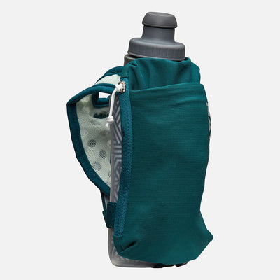 color:Deep Teal/Reflective Silver||view:sku image primary||seo:Nathan SpeedDraw 2 Insulated 12oz Handheld Flask - Deep Teal/Reflective Silver - Front Hero View
