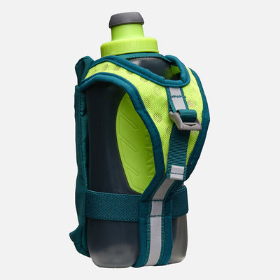 color:Deep Teal/Reflective Silver||view:sku image back||seo:Nathan SpeedDraw 2 18oz Flask - Deep Teal/Reflective Silver - Back View