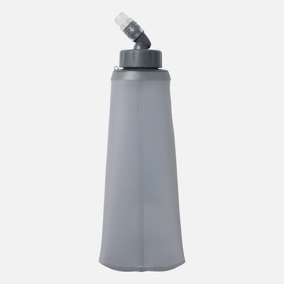 color:Clear||seo:Nathan QuickStart Soft Hydration Flask 14oz (420 ml) - Back View