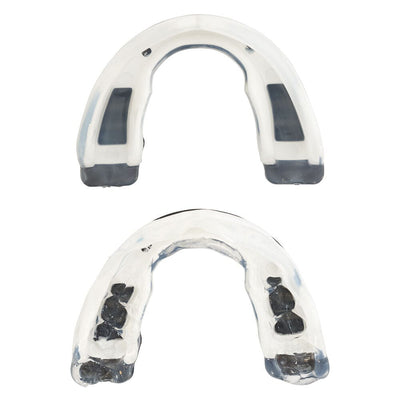 Shock Doctor Ultra 2 STC Mouthguard - Black - Molded Detail View - Before & After