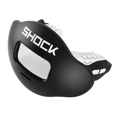 Shock Doctor Max AirFlow Football Mouthguard - Black - Front View