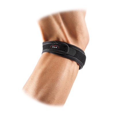 McDavid Knee Strap/Patella - Black - On Model - Back Angle