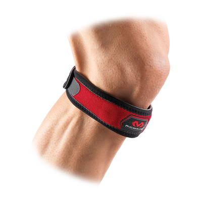 McDavid Knee Strap/Patella - Red - On Model