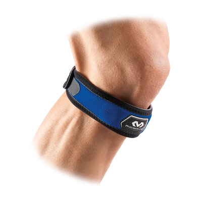 McDavid Knee Strap/Patella - Royal Blue - On Model