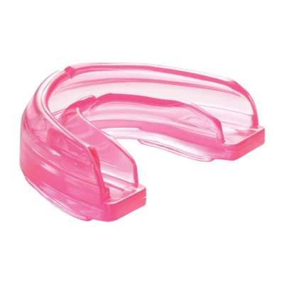 Shock Doctor Pink Braces Strapless Mouthguard for Youth and Adult Athletes - Side Angle