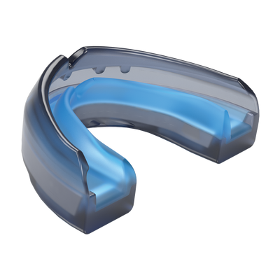 Shock Doctor Ultra Braces Black Mouthguard - Front Angle View