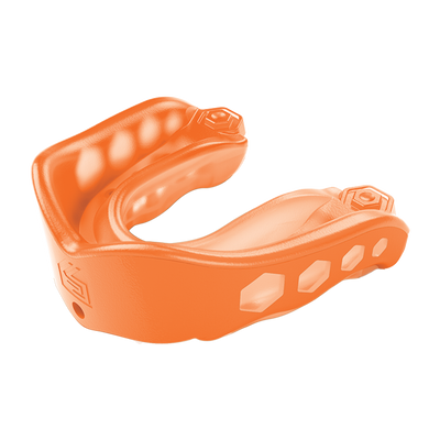 Shock Doctor Gel Max Mouthguard - Orange - Front Left Angle View