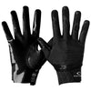 Cutters Sports Rev Pro 5.0 Solid Receiver Gloves - Black - Front and Back of Glove