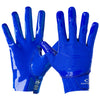 Cutters Sports Rev Pro 5.0 Solid Receiver Gloves - Royal Blue - Front and Back of Glove