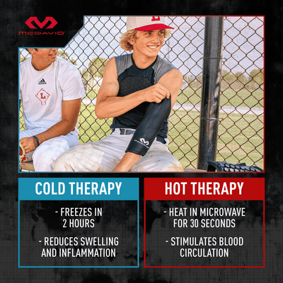 McDavid Flex Ice Therapy Arm/Elbow Compression Sleeve - Cold Therapy: Freezes in 2 Hours, Reduces Swelling and Inflamation; Hot Therapy – Heat in Microwave for 30 Seconds, Stimulates Blood Circulation