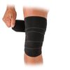 McDavid HyperWrap Large Multi-Use Compression Wrap - Fully Wrapped Around Knee (Detail View)