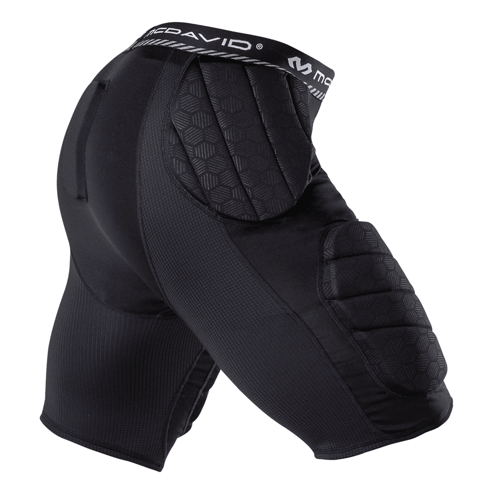 McDavid Rival™ Integrated Girdle with Hard-Shell Thigh Guards - Black