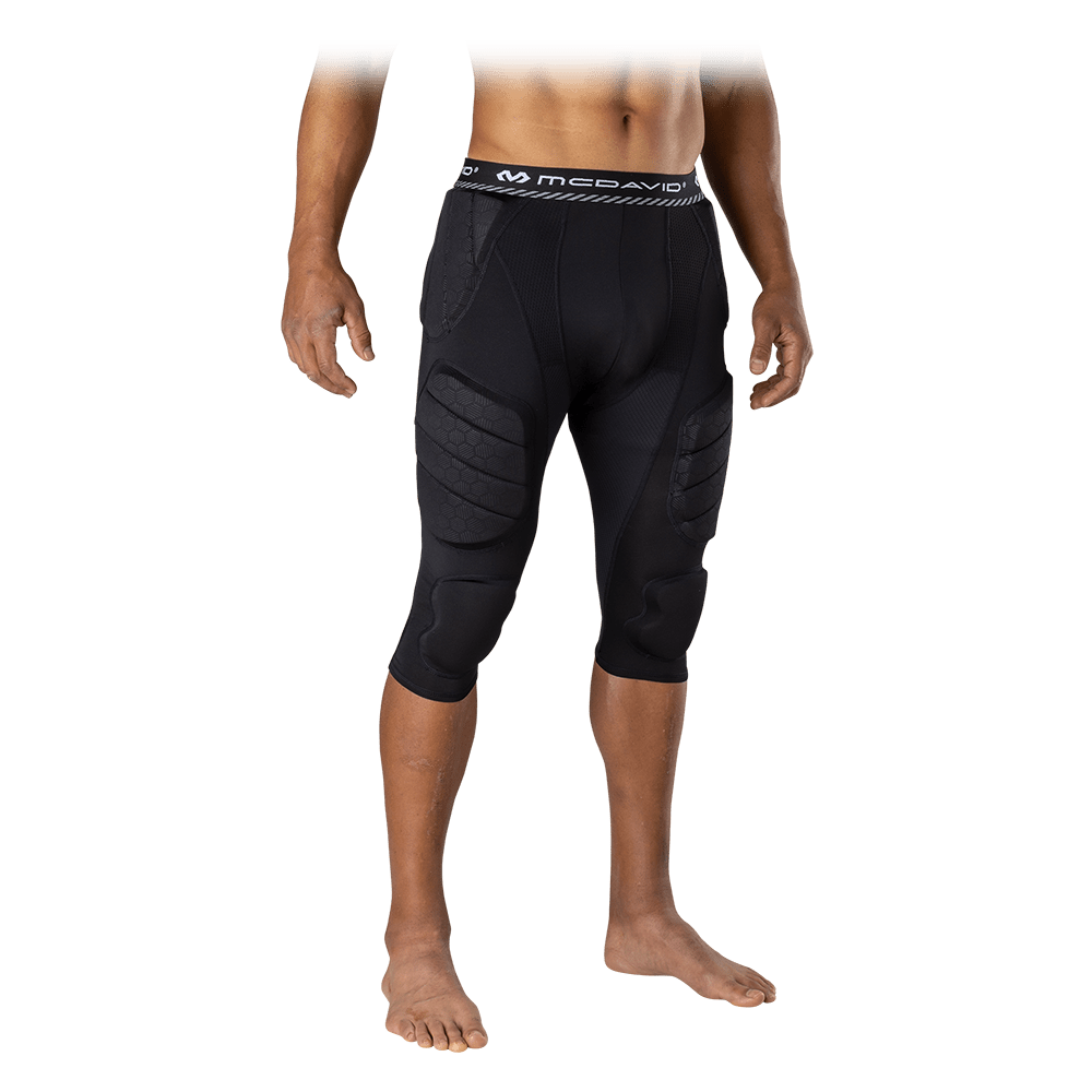 McDavid Rival™ 7-Pad 3/4 Tight with Hard-Shell Thigh Guards - Black