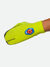 Nathan HyperNight Reflective Convertible Mitts - Hi Vis Yellow - Strobe Light Clip Attached on Mitt