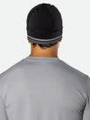 Nathan HyperNight Reflective Safety Beanie - Black - On Model - Back View