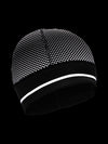 Nathan HyperNight Reflective Ponytail Safety Beanie - Black - Reflective Detail View