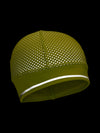 Nathan HyperNight Reflective Ponytail Safety Beanie - Hi Vis Yellow - Reflective Detail View