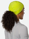 Nathan HyperNight Reflective Ponytail Safety Beanie - Hi Vis Yellow - On Model - Back View
